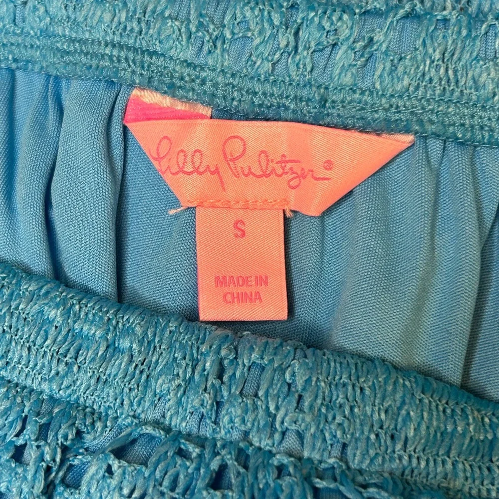 Lilly Pulitzer Emmett Women’s Strapless Dress in Blue - Picture 14 of 14